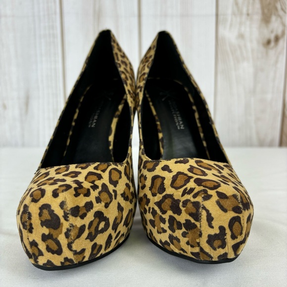 Kardashian Kollection Heels Fabric Leopard Print Stiletto Dressy Shoes Size 9.5 - Picture 7 of 16